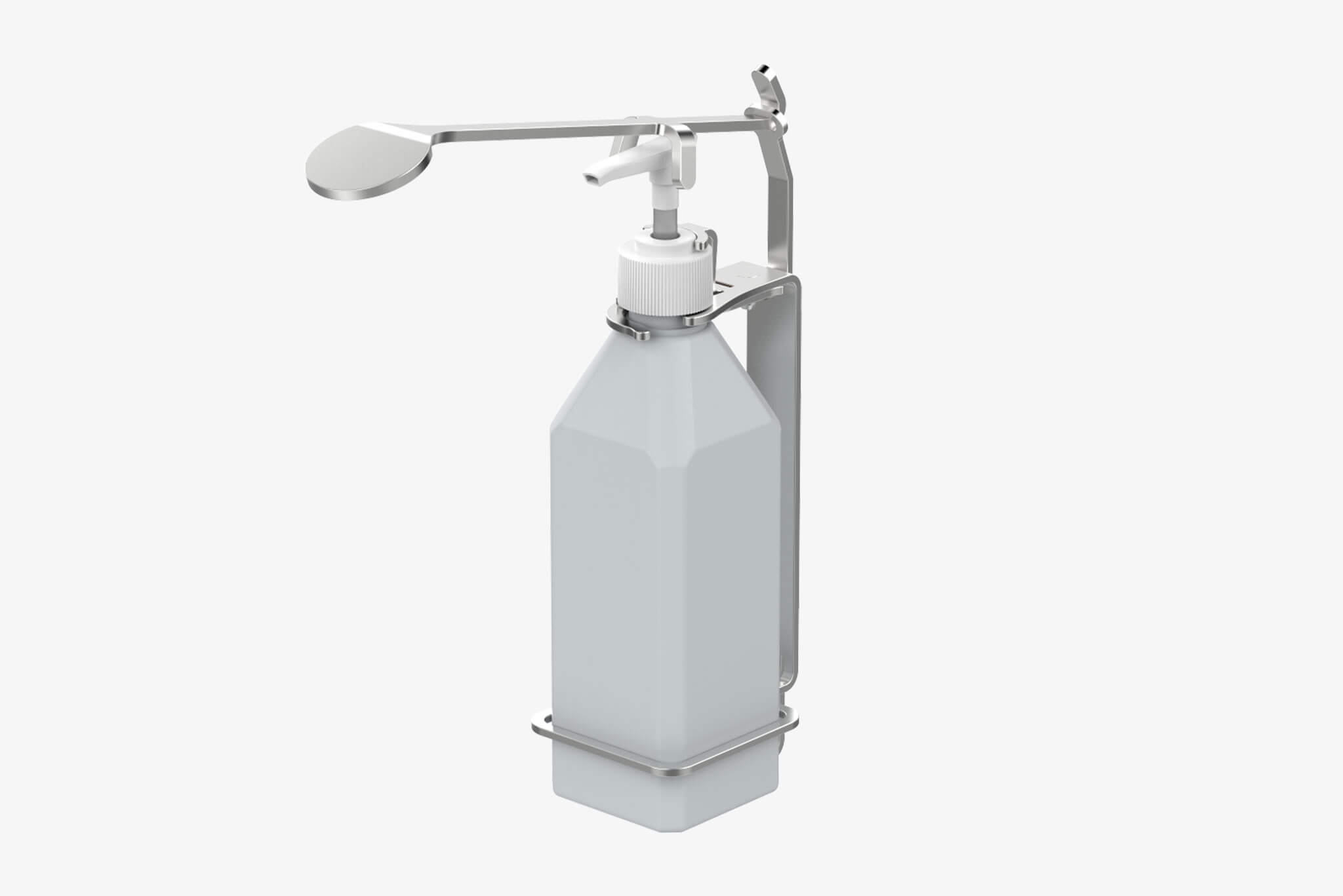 Bottle Holder Tamper Proof Sanitizer 600ml W/ Elbow Dispenser (ID.1766)
